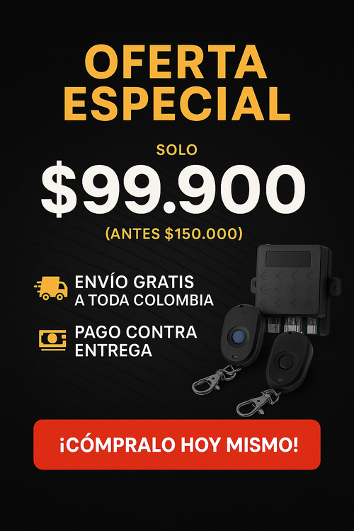 Olvídate de las preocupaciones: controla tu moto o carro desde cualquier lugar con nuestra alarma GPS