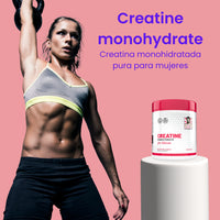 Creatine monohydrate Old School | Creatina monohidratada pura para mujeres+ GRATIS PRE ENTRENO