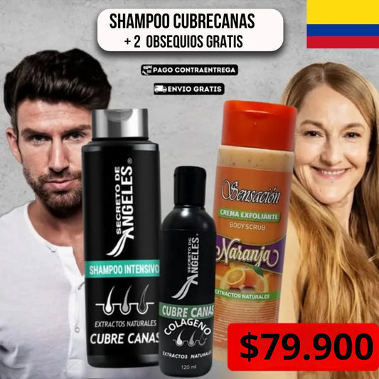 Shampoo Cubre Canas Secreto de Ángeles + Colageno y Exfoliante GRATIS!! - GRAN OFERTA