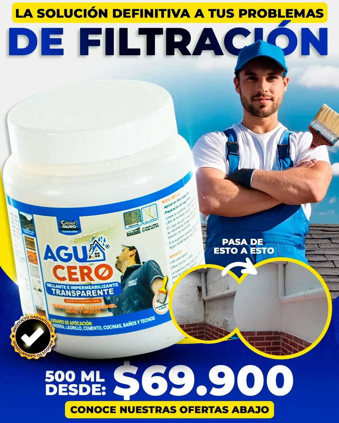 SELLADOR AGUACERO GRAN COMBO + ENVIO   GRATIS